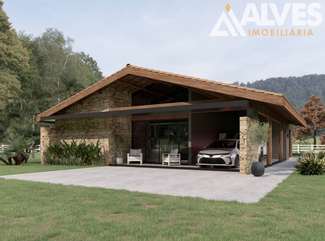 Sítio, 3 quartos, 452 m² - Foto 1