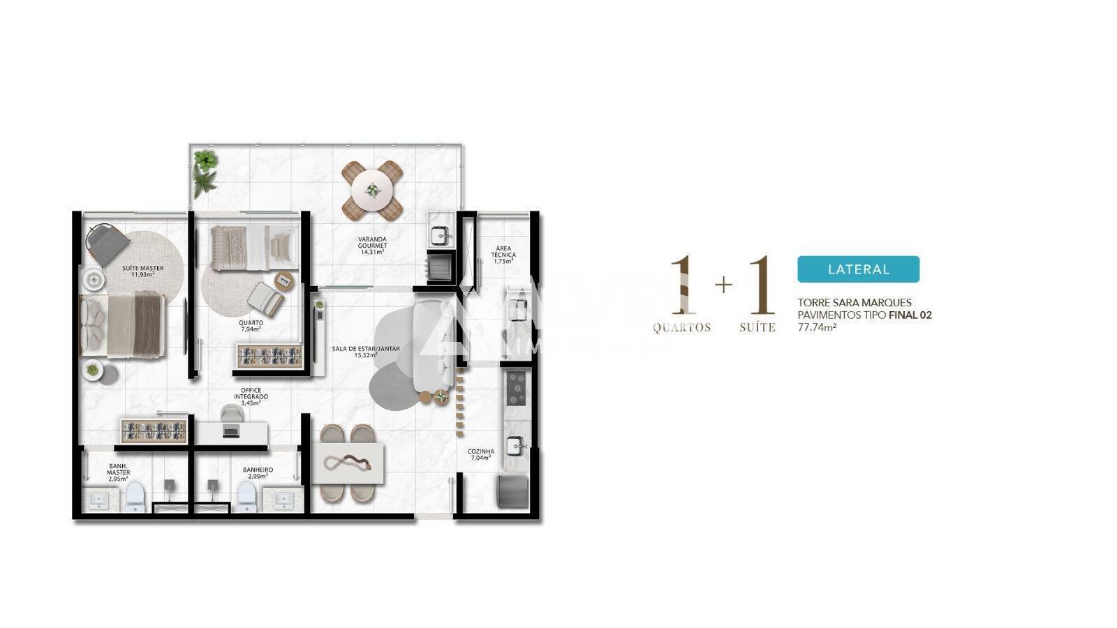 Apartamento à venda com 2 quartos, 69m² - Foto 30