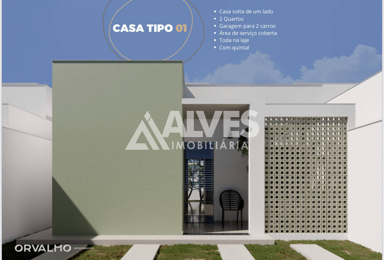 Casa, 2 quartos, 57 m² - Foto 1
