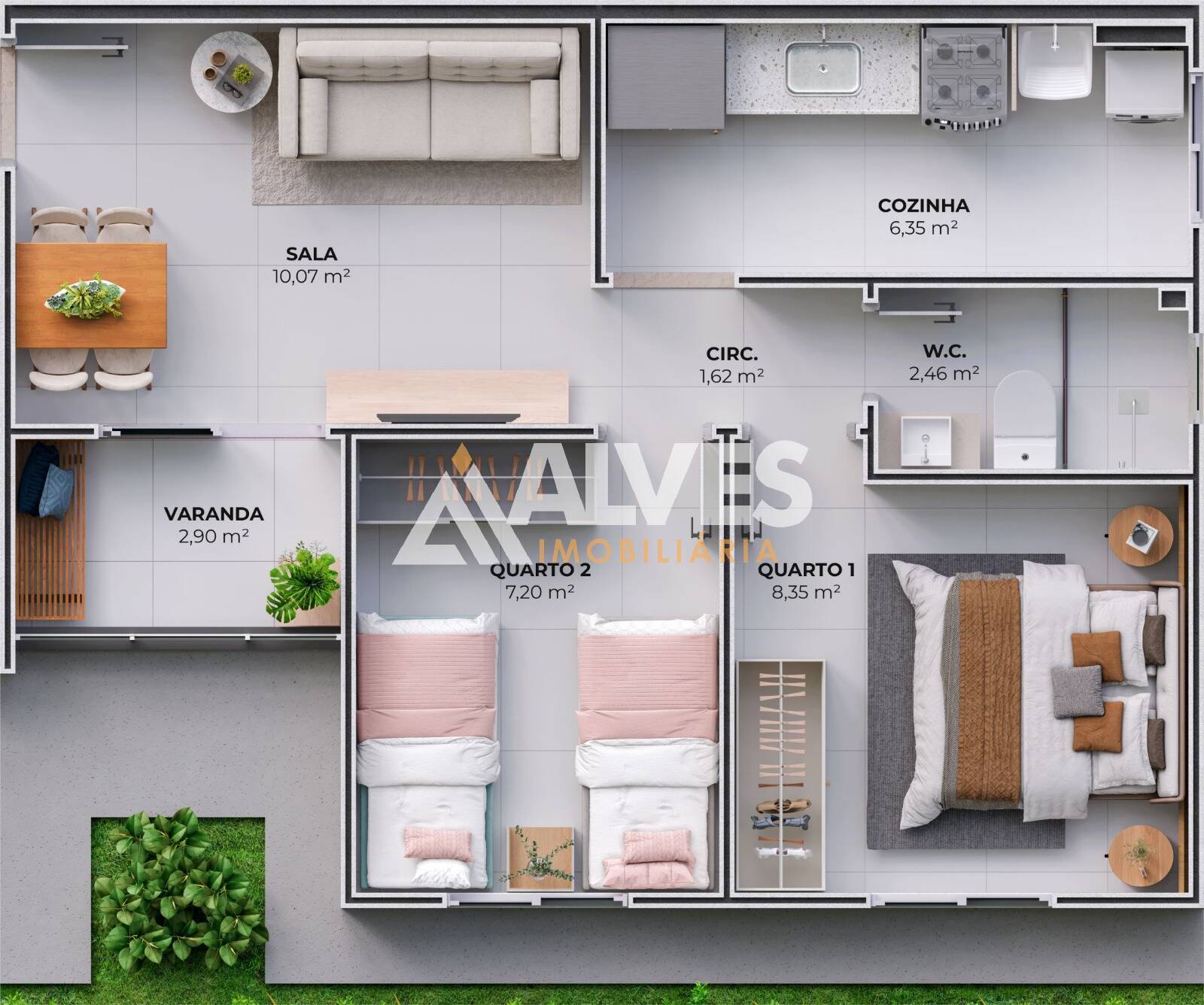 Apartamento, 2 quartos, 43 m² - Foto 24