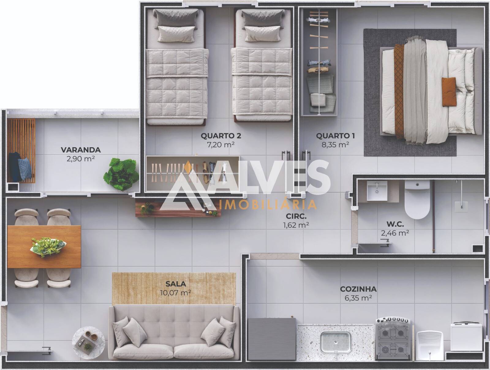 Apartamento, 2 quartos, 43 m² - Foto 27