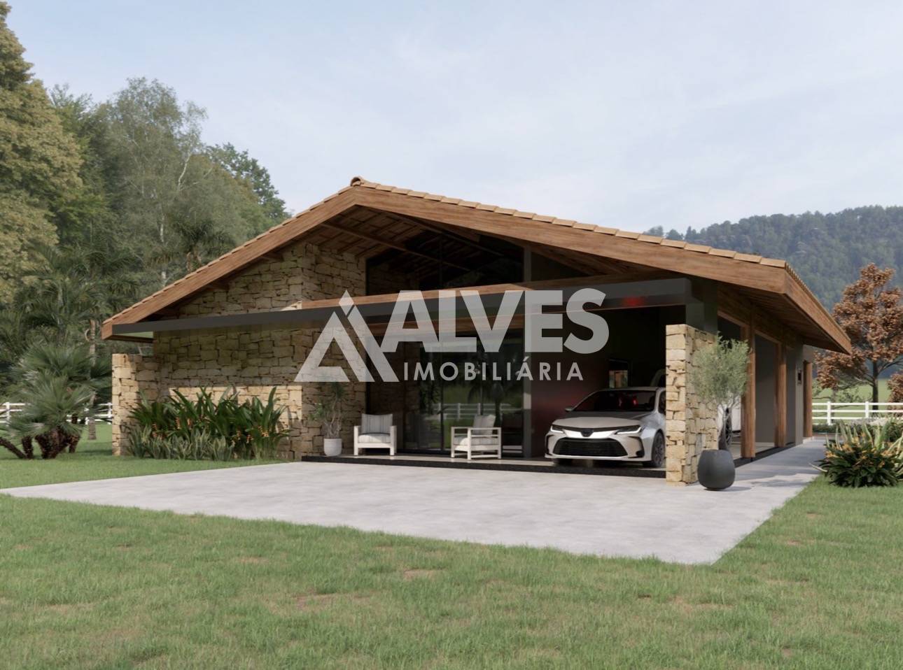 Sítio, 2 quartos, 300 m² - Foto 1