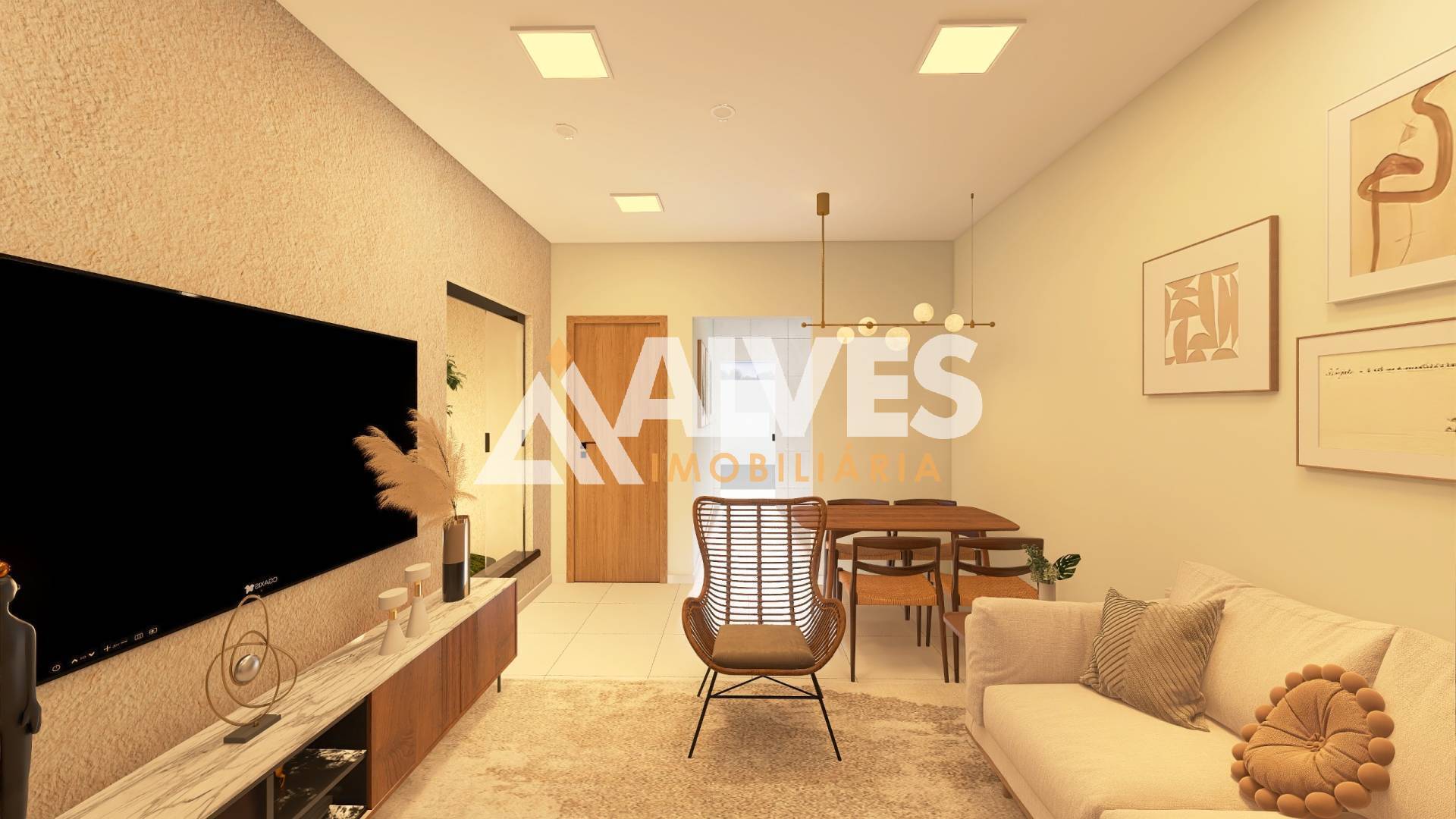 Casa, 2 quartos, 60 m² - Foto 1